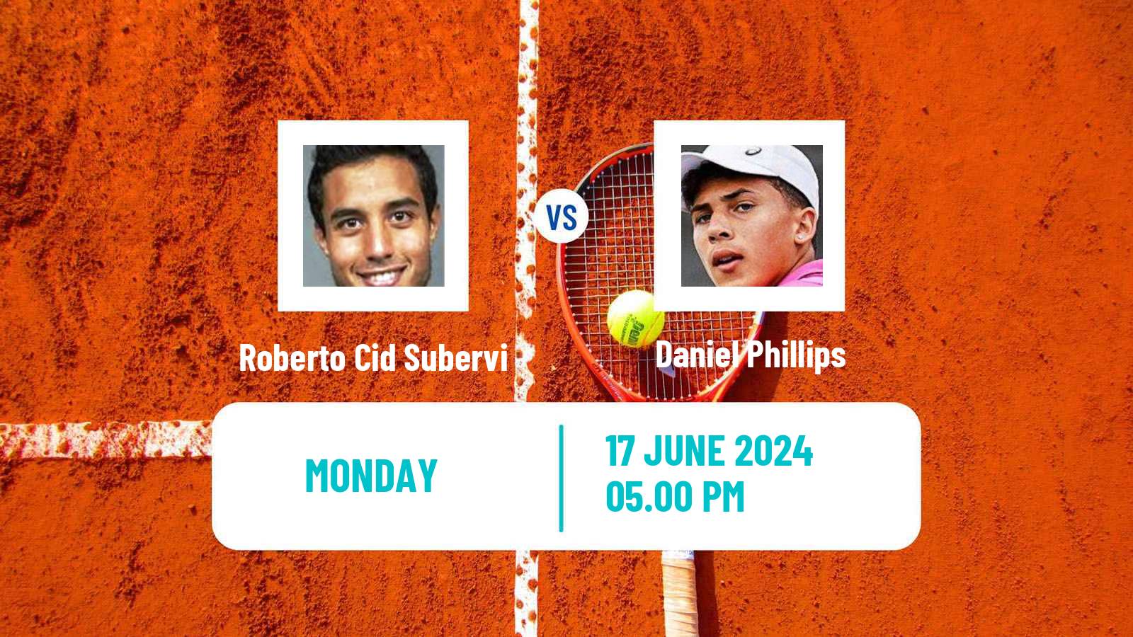 Tennis Davis Cup Group III Roberto Cid Subervi - Daniel Phillips