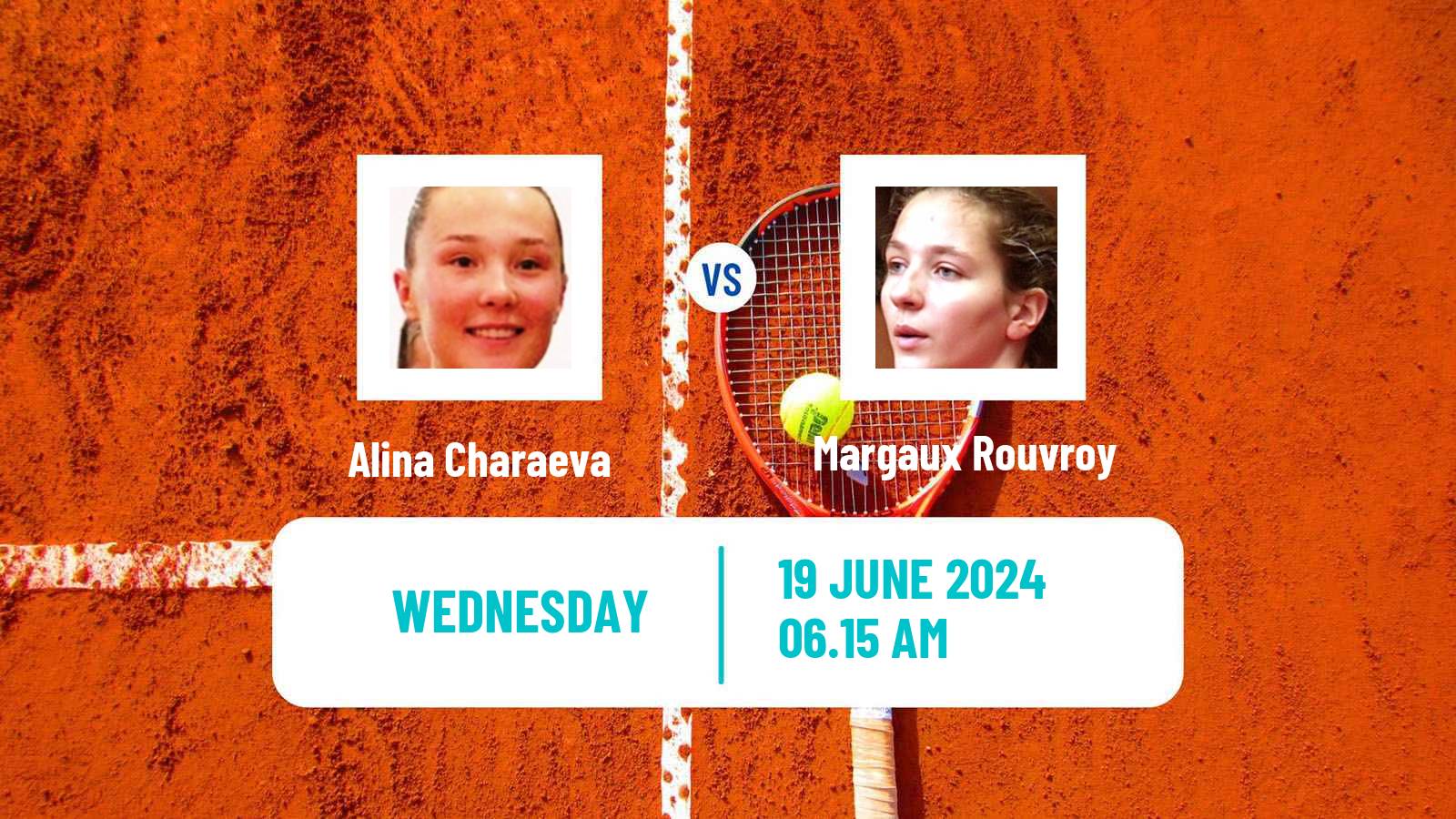 Tennis ITF W50 Ystad Women Alina Charaeva - Margaux Rouvroy