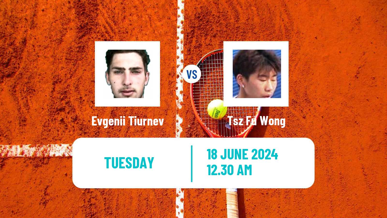 Tennis ITF M15 Hong Kong 2 Men Evgenii Tiurnev - Tsz Fu Wong