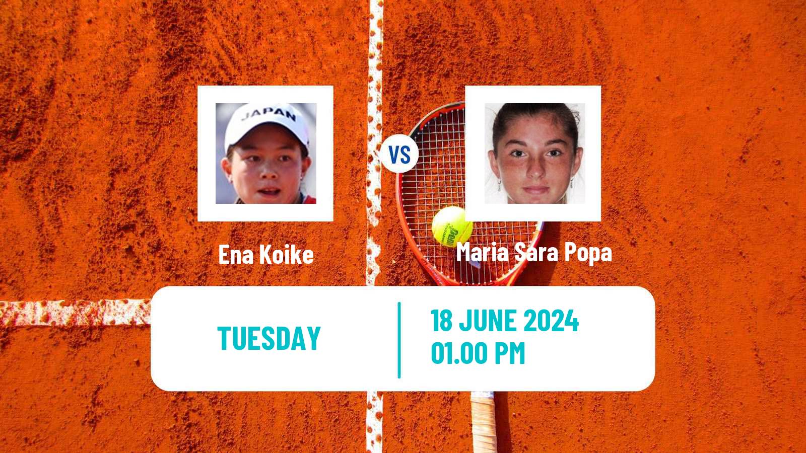 Tennis ITF W35 H Tauste Women Ena Koike - Maria Sara Popa
