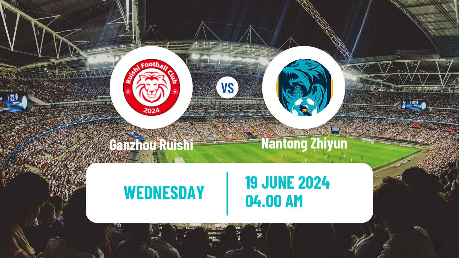 Soccer Chinese FA Cup Ganzhou Ruishi - Nantong Zhiyun
