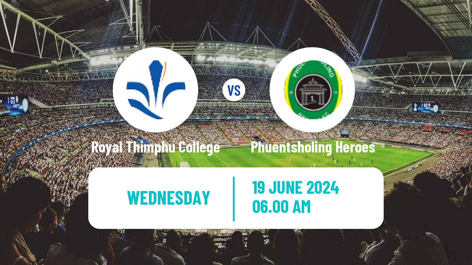 Soccer Bhutan Premier League Royal Thimphu College - Phuentsholing Heroes