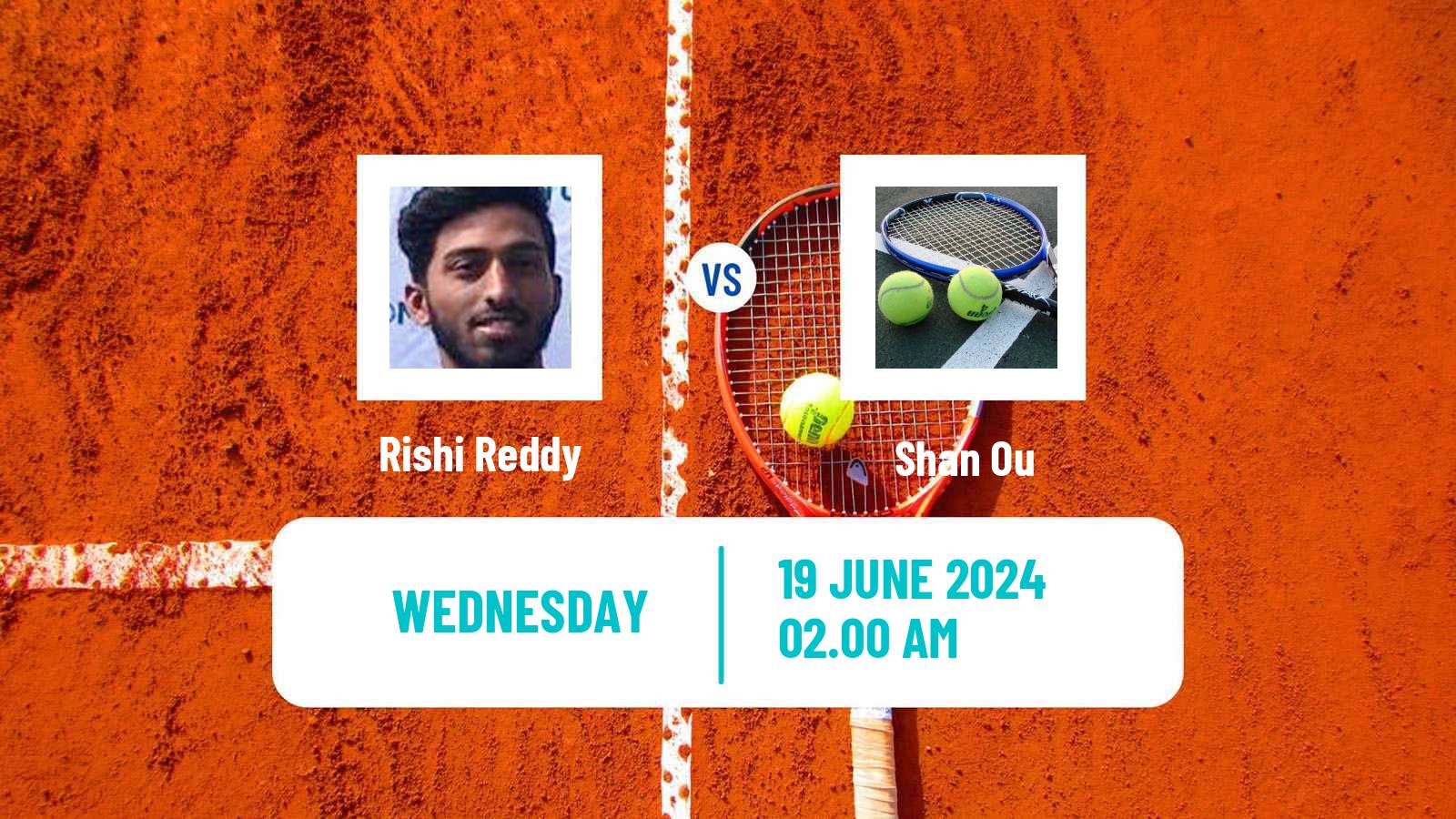 Tennis ITF M15 Hong Kong 2 Men Rishi Reddy - Shan Ou