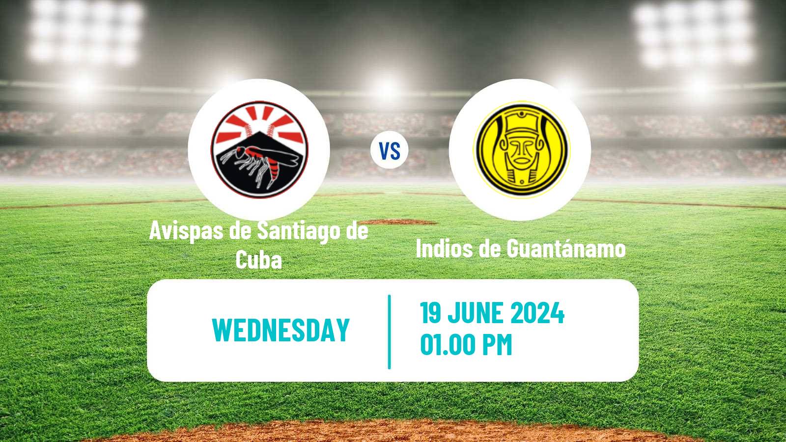 Baseball Cuba Serie Nacional Baseball Avispas de Santiago de Cuba - Indios de Guantánamo