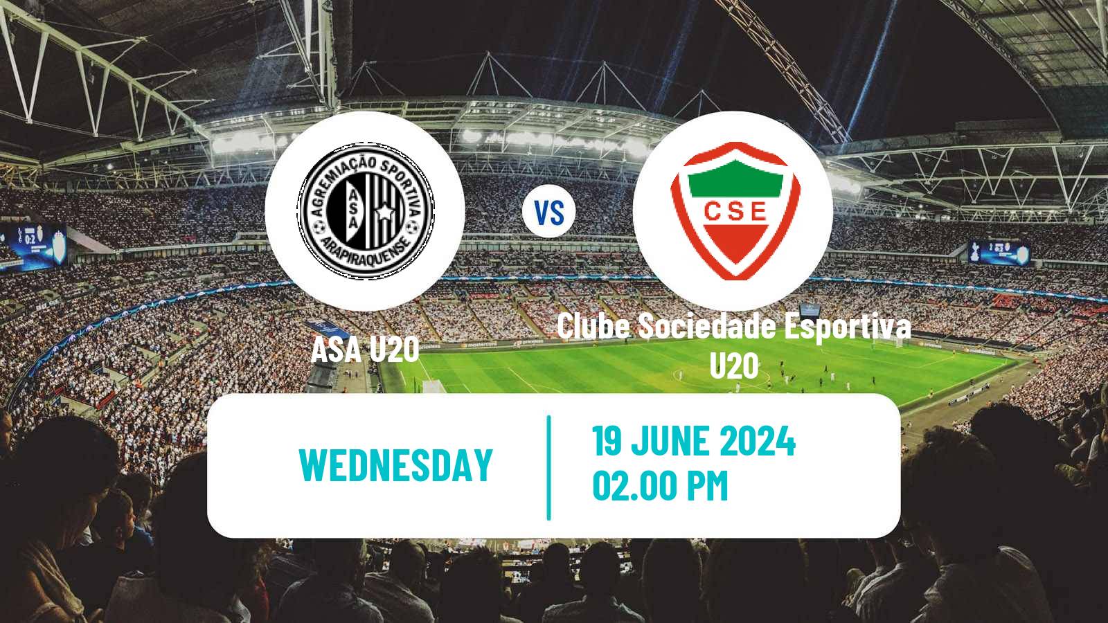 Soccer Brazilian Alagoano U20 ASA U20 - Clube Sociedade Esportiva U20