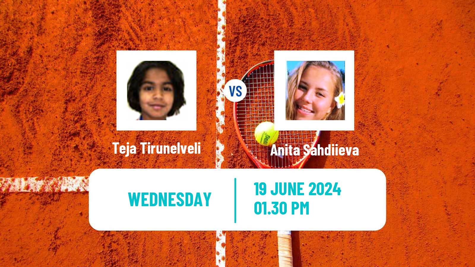 Tennis ITF W15 Rancho Santa Fe Ca Women Teja Tirunelveli - Anita Sahdiieva