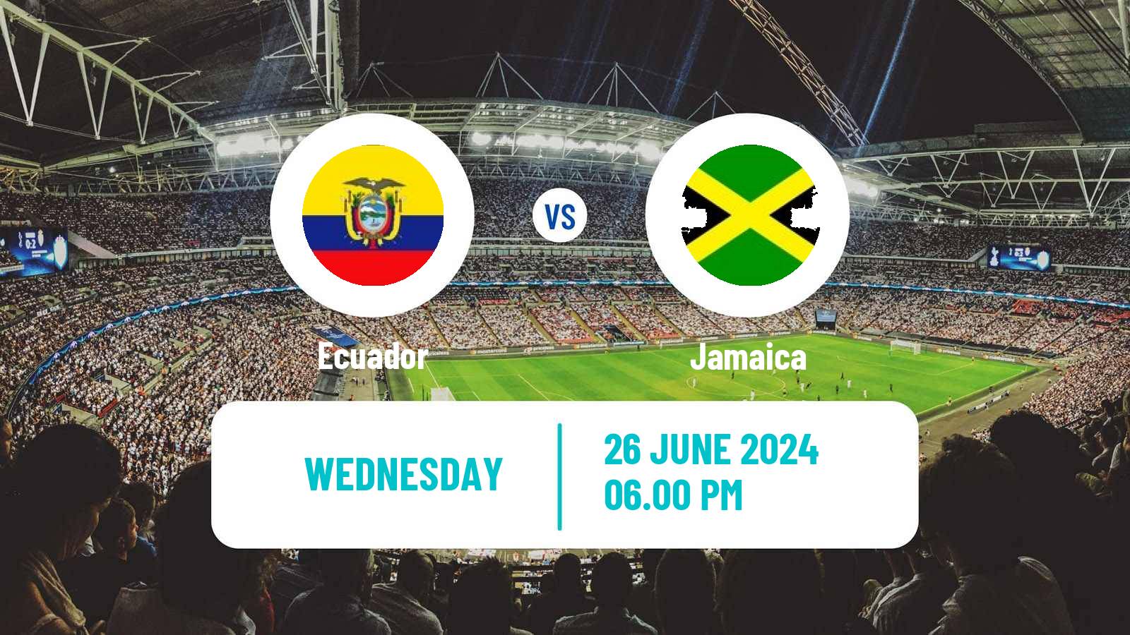 Soccer Copa America Ecuador - Jamaica
