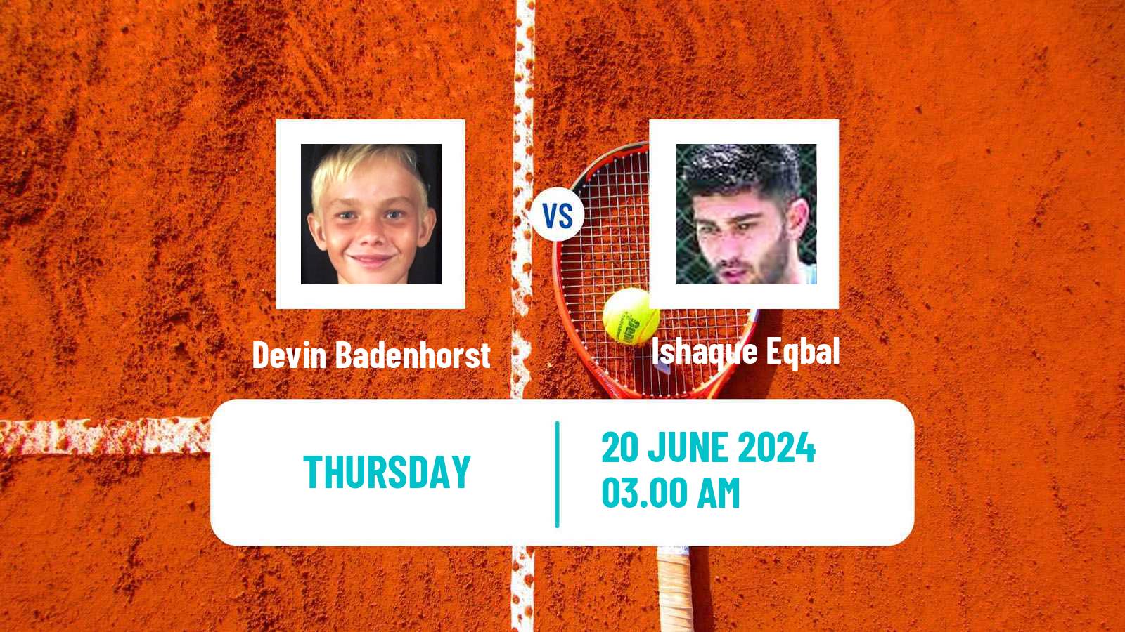 Tennis ITF M15 Hillcrest Men Devin Badenhorst - Ishaque Eqbal