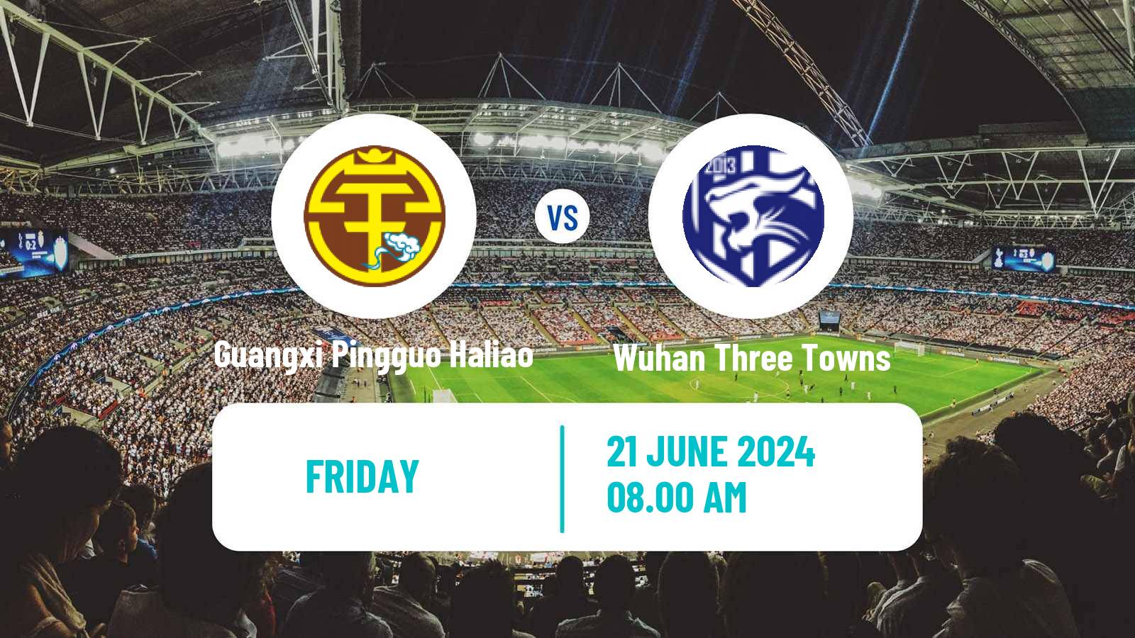 Soccer Chinese FA Cup Guangxi Pingguo Haliao - Wuhan Three Towns