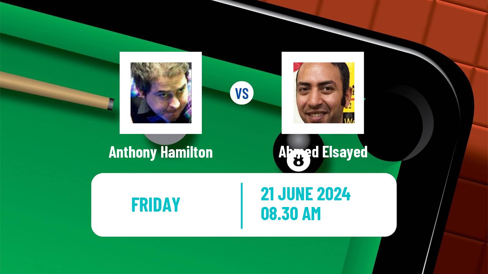 Snooker Championship League Anthony Hamilton - Ahmed Elsayed