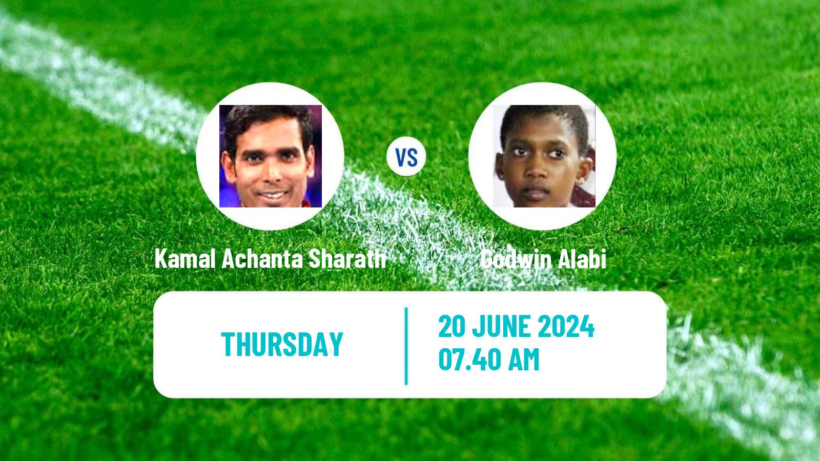 Table tennis Wtt Contender Lagos Men Kamal Achanta Sharath - Godwin Alabi