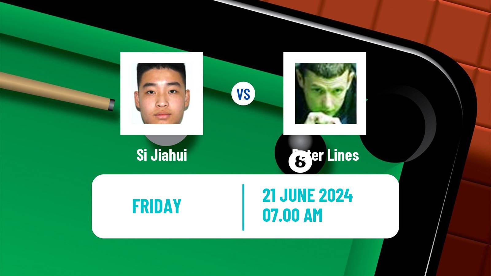 Snooker Championship League Si Jiahui - Peter Lines