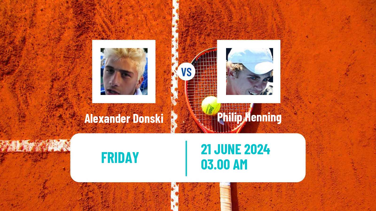 Tennis ITF M15 Hillcrest Men Alexander Donski - Philip Henning