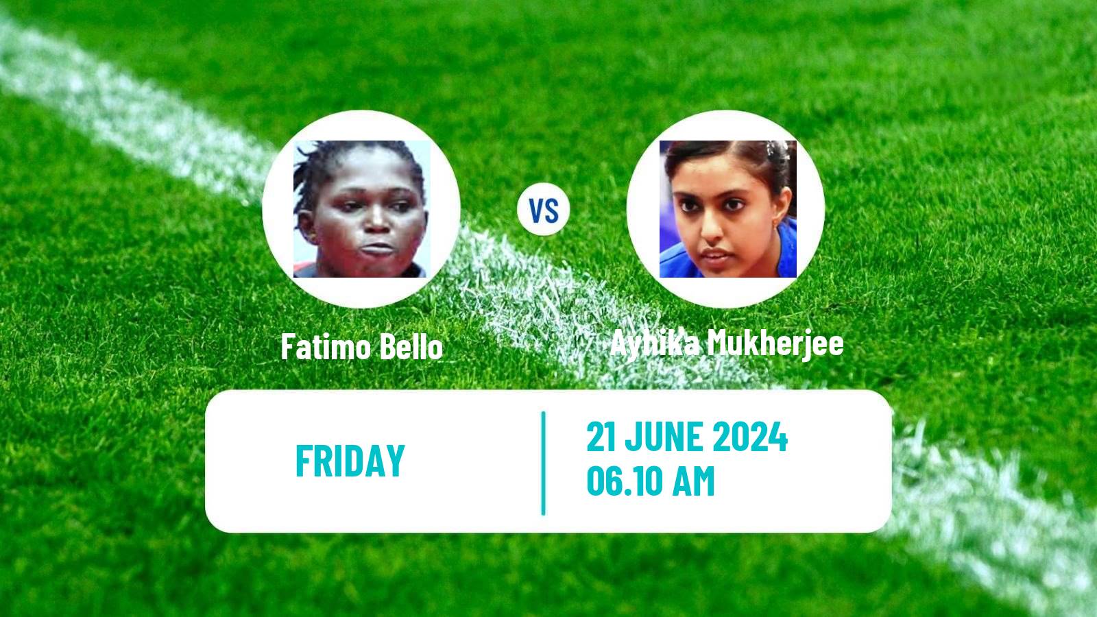 Table tennis Wtt Contender Lagos Women Fatimo Bello - Ayhika Mukherjee