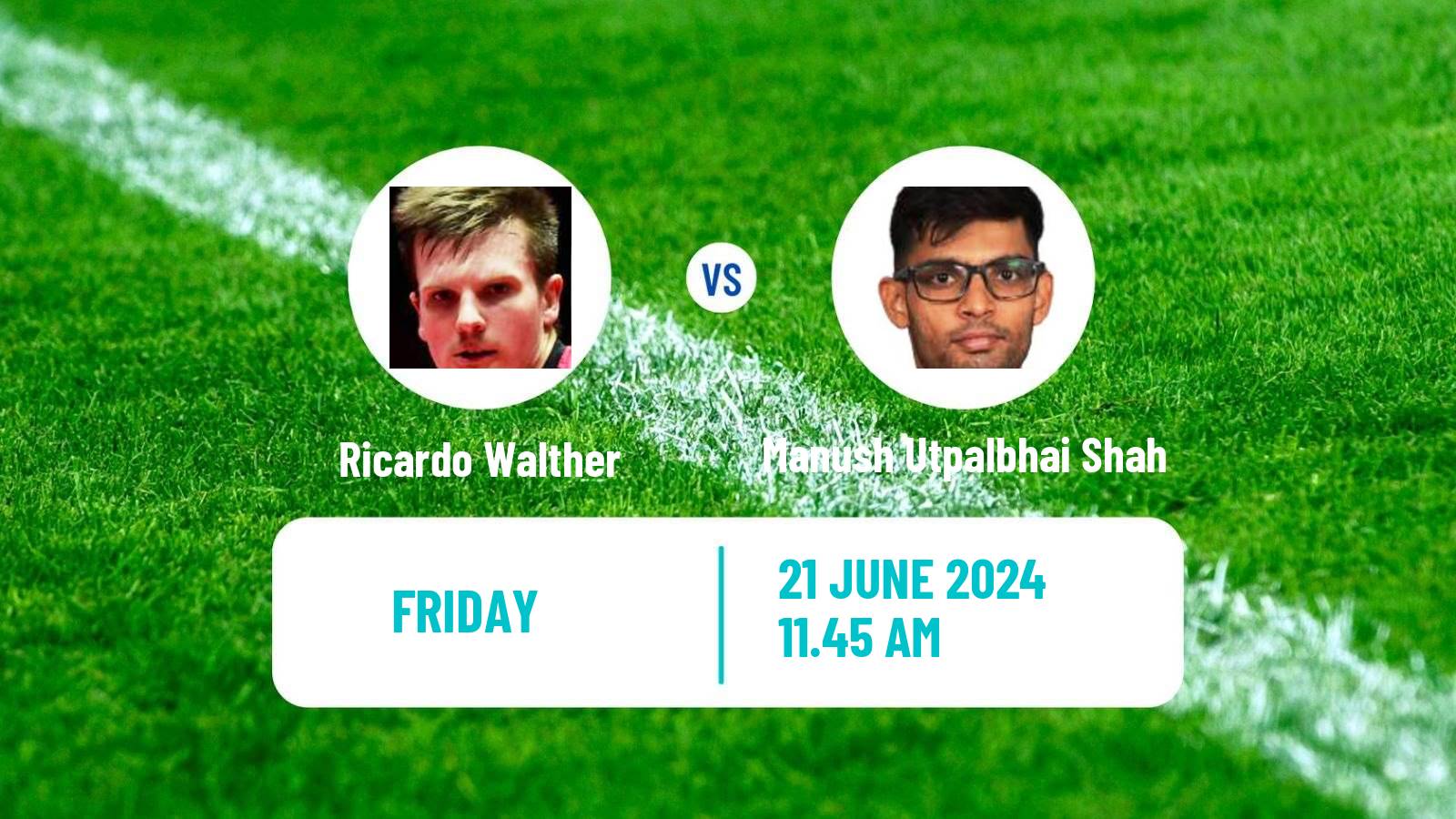 Table tennis Wtt Contender Lagos Men Ricardo Walther - Manush Utpalbhai Shah