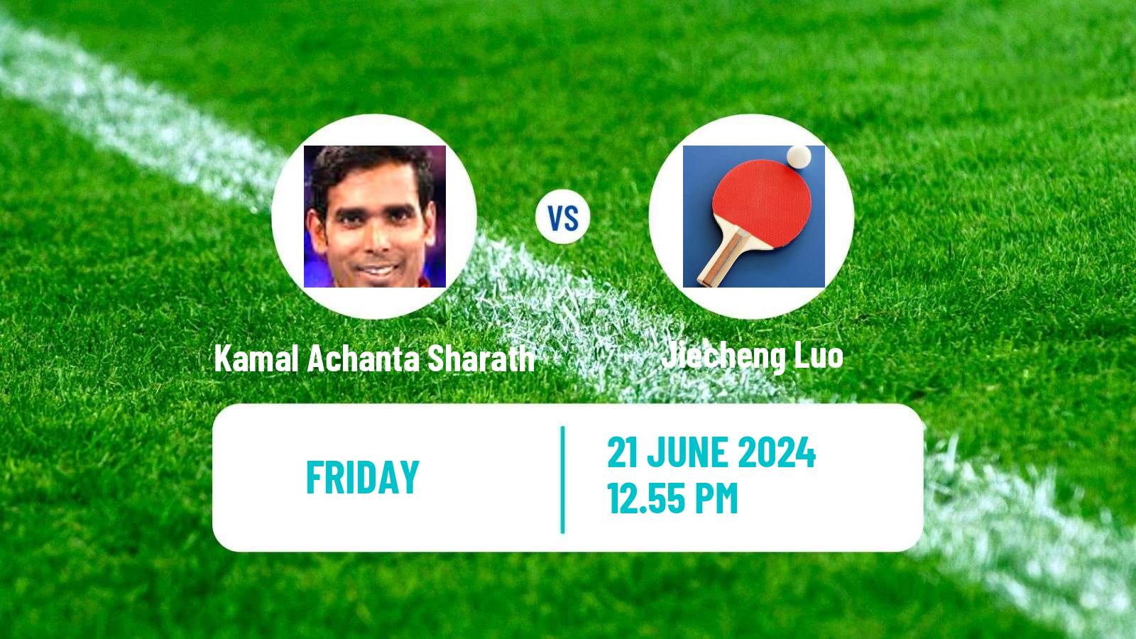Table tennis Wtt Contender Lagos Men Kamal Achanta Sharath - Jiecheng Luo