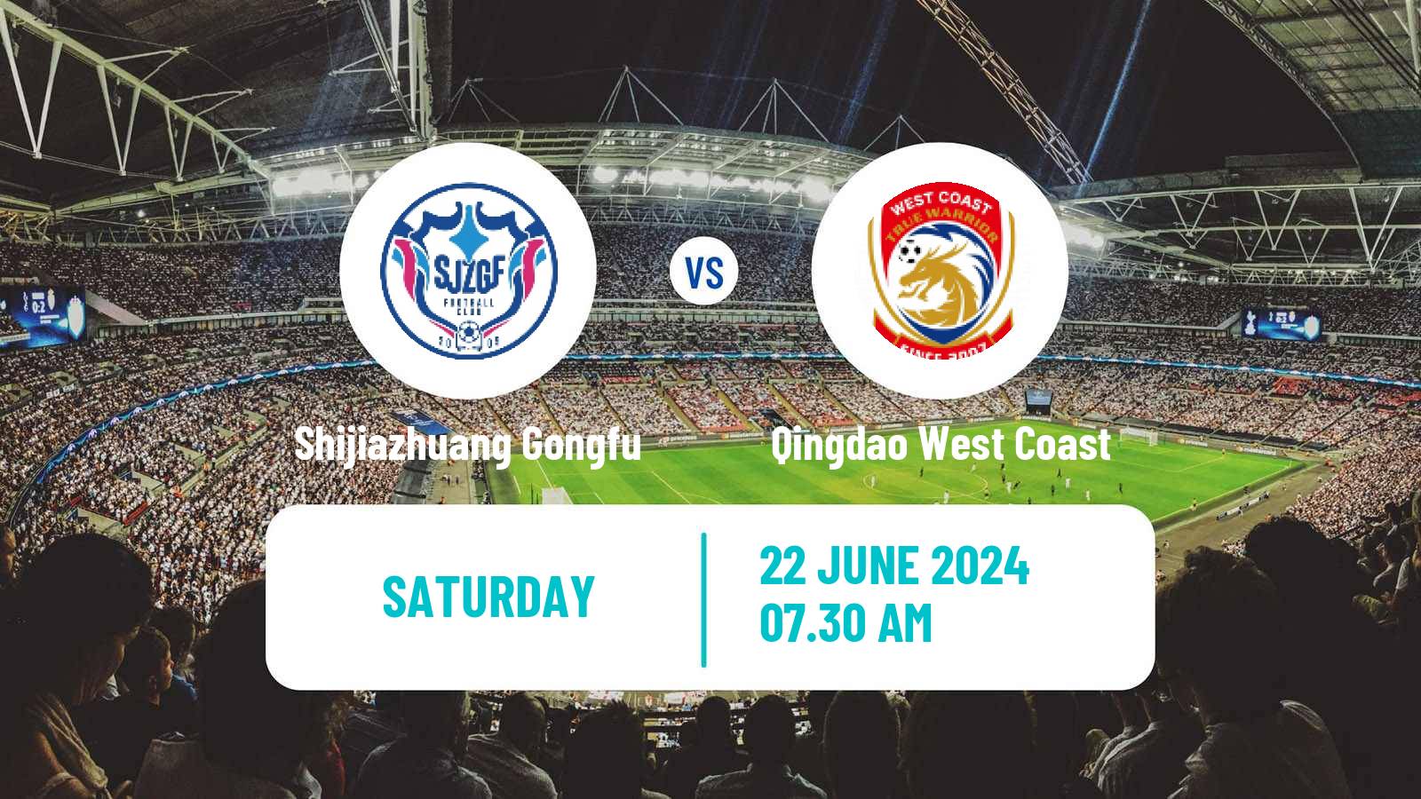 Soccer Chinese FA Cup Shijiazhuang Gongfu - Qingdao West Coast