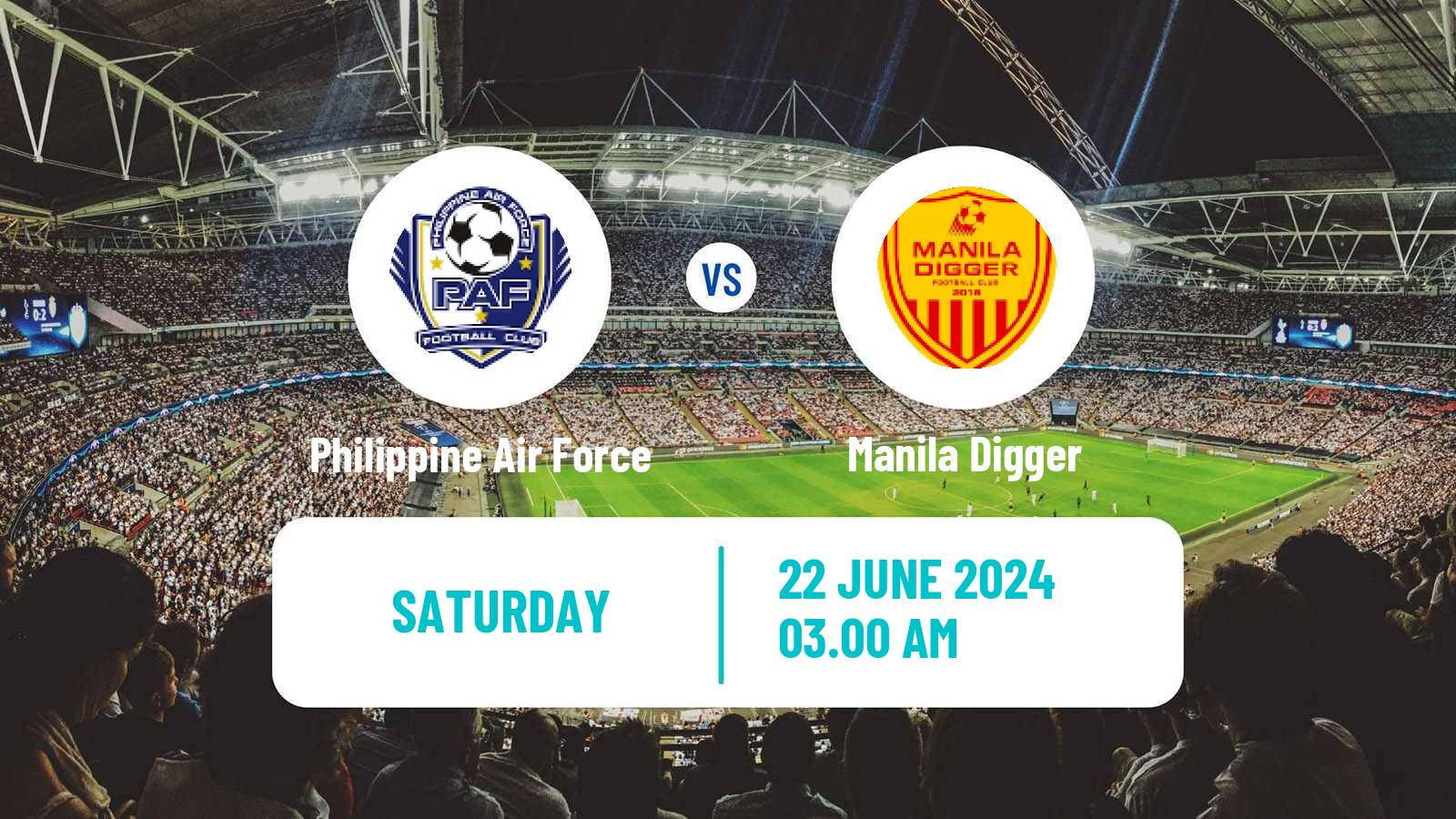Football Philippines PFL Philippine Air Force - Manila Digger