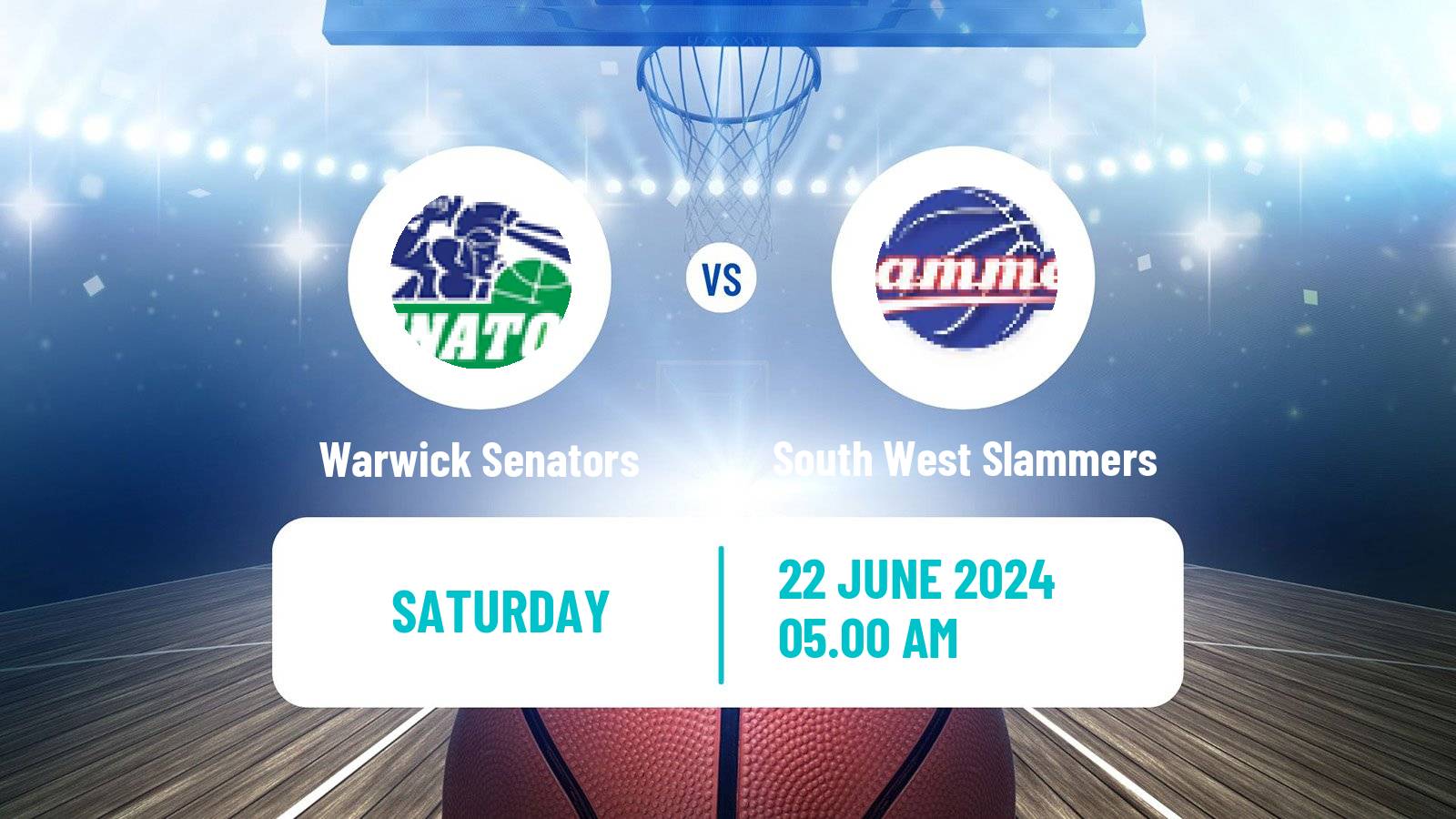Basketball Australian NBL1 West Women Warwick Senators - South West Slammers