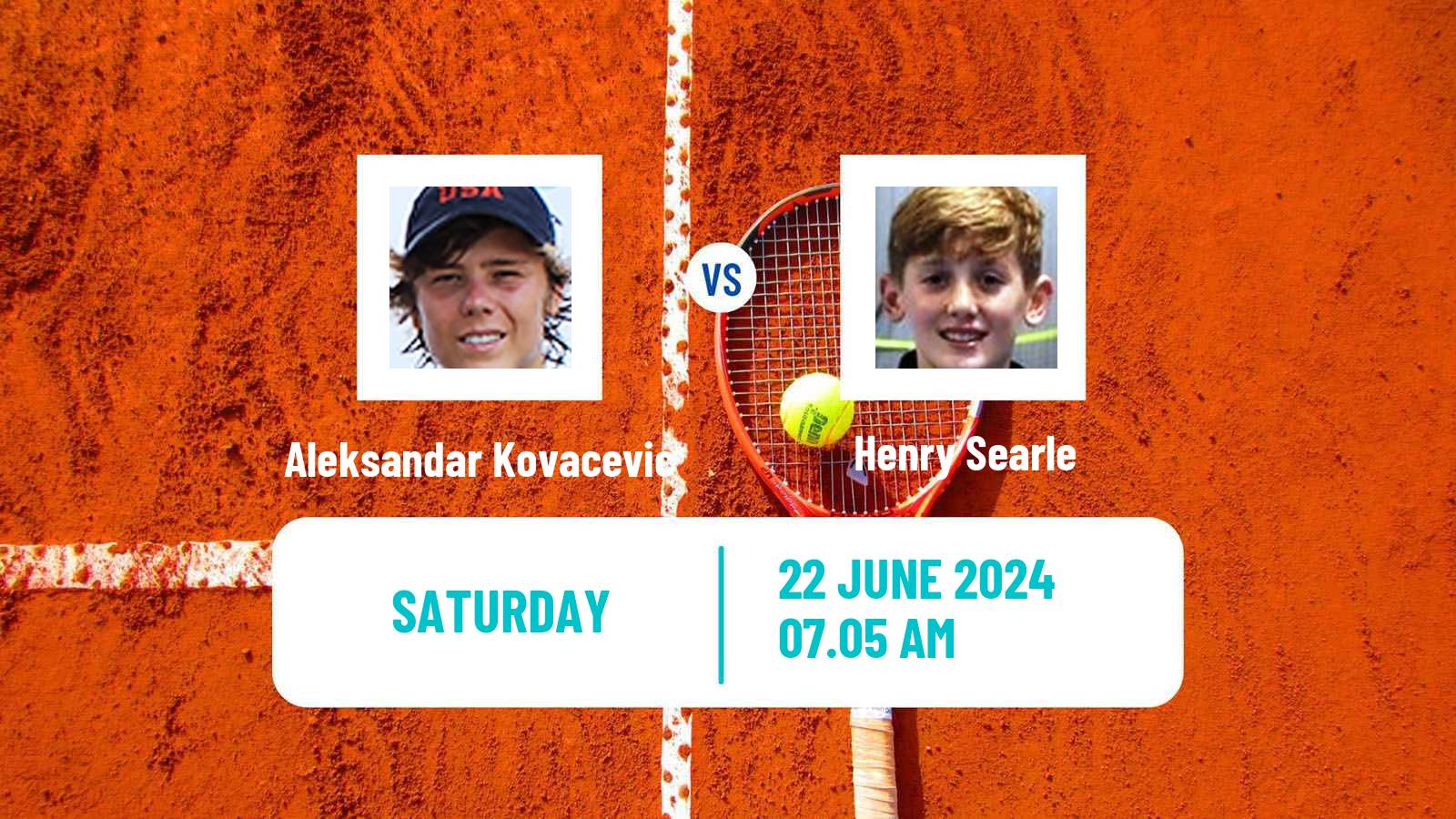 Tennis ATP Eastbourne Aleksandar Kovacevic - Henry Searle