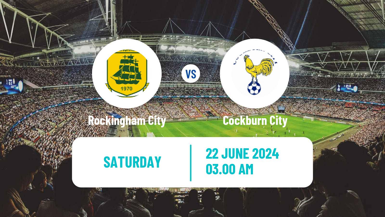 Soccer Australian WA State League Rockingham City - Cockburn City