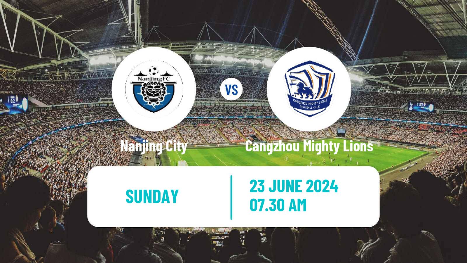 Soccer Chinese FA Cup Nanjing City - Cangzhou Mighty Lions
