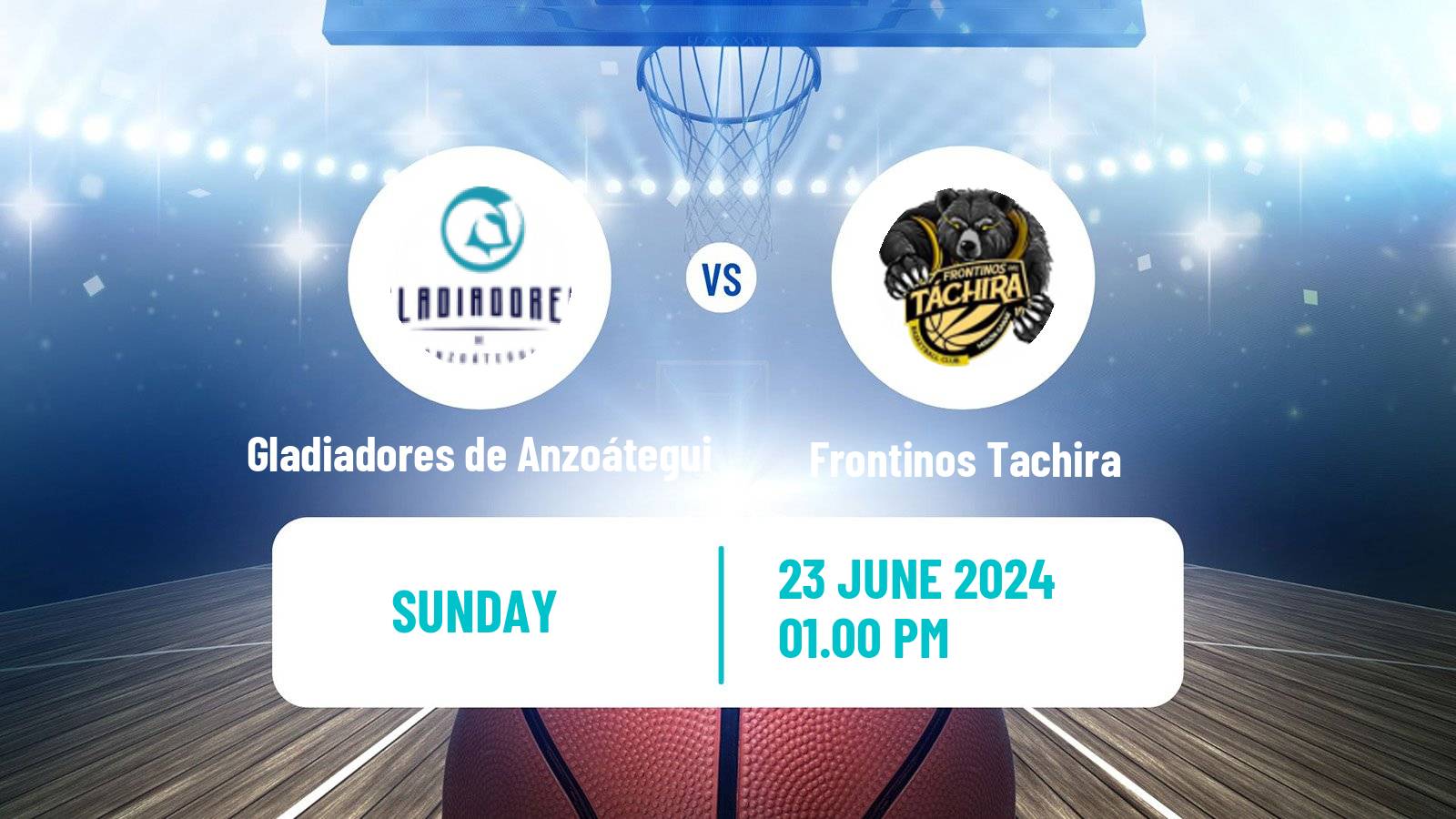 Basketball Venezuelan Superliga Basketball Gladiadores de Anzoátegui - Frontinos Tachira