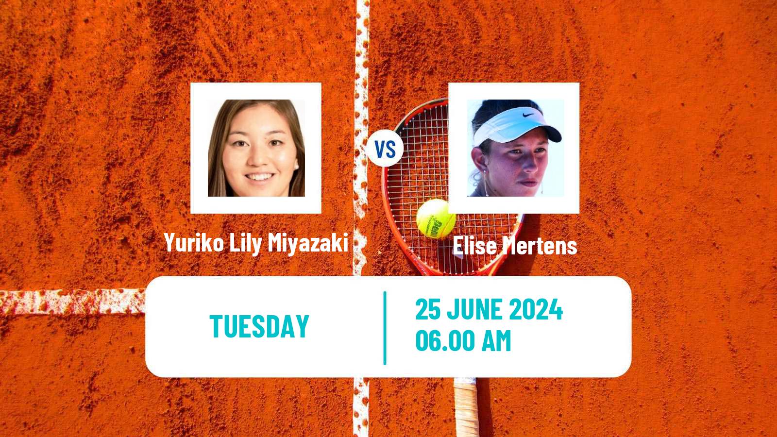 Tennis WTA Eastbourne Yuriko Lily Miyazaki - Elise Mertens