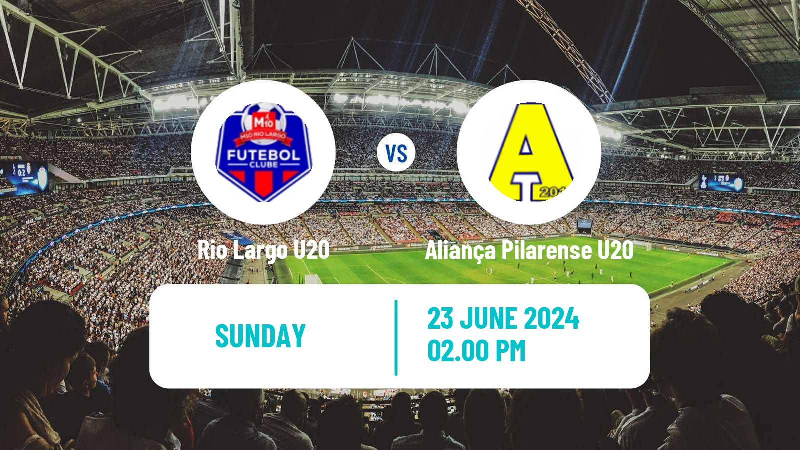 Soccer Brazilian Alagoano U20 Rio Largo U20 - Aliança Pilarense U20