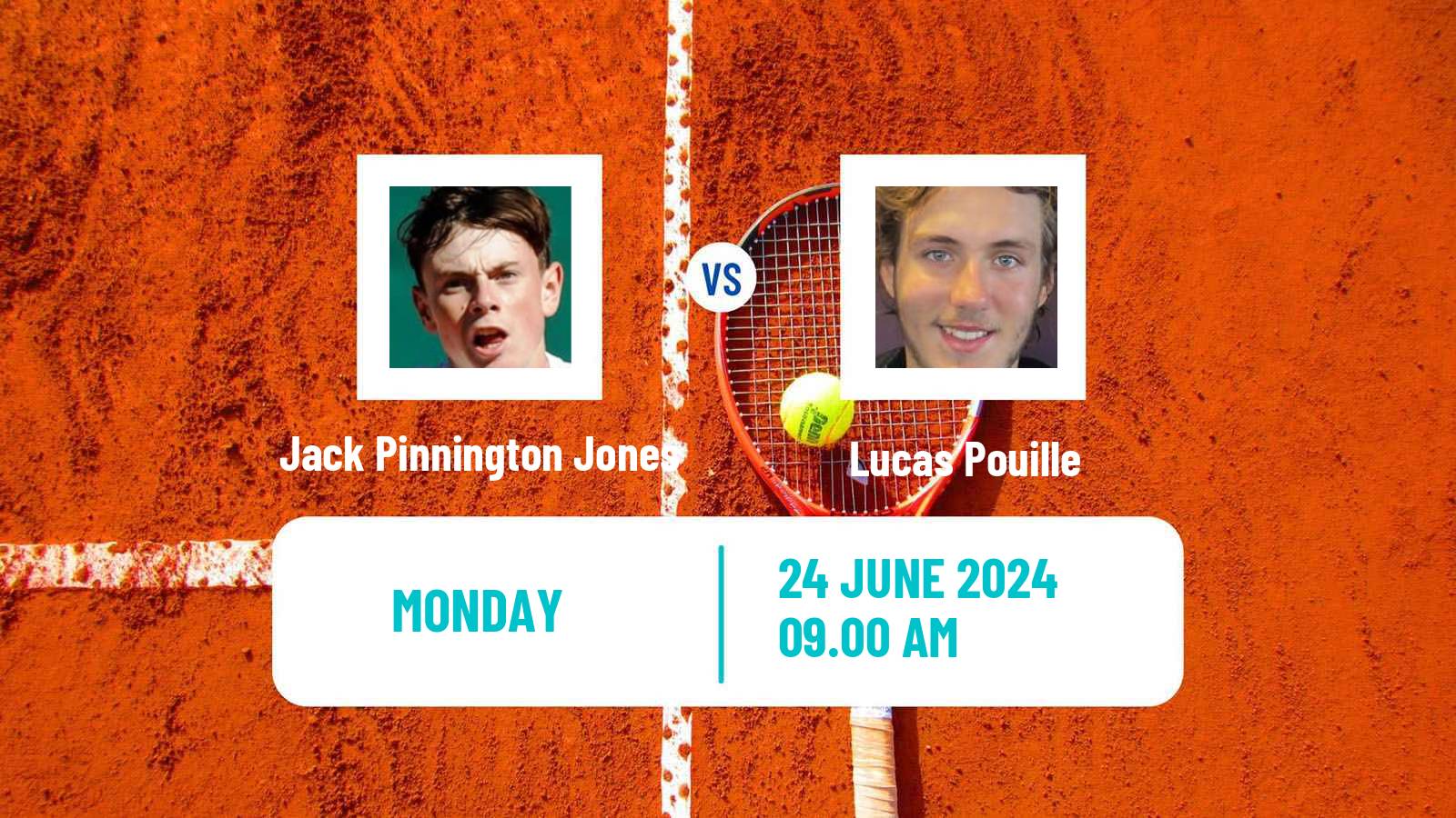 Tennis ATP Wimbledon Jack Pinnington Jones - Lucas Pouille