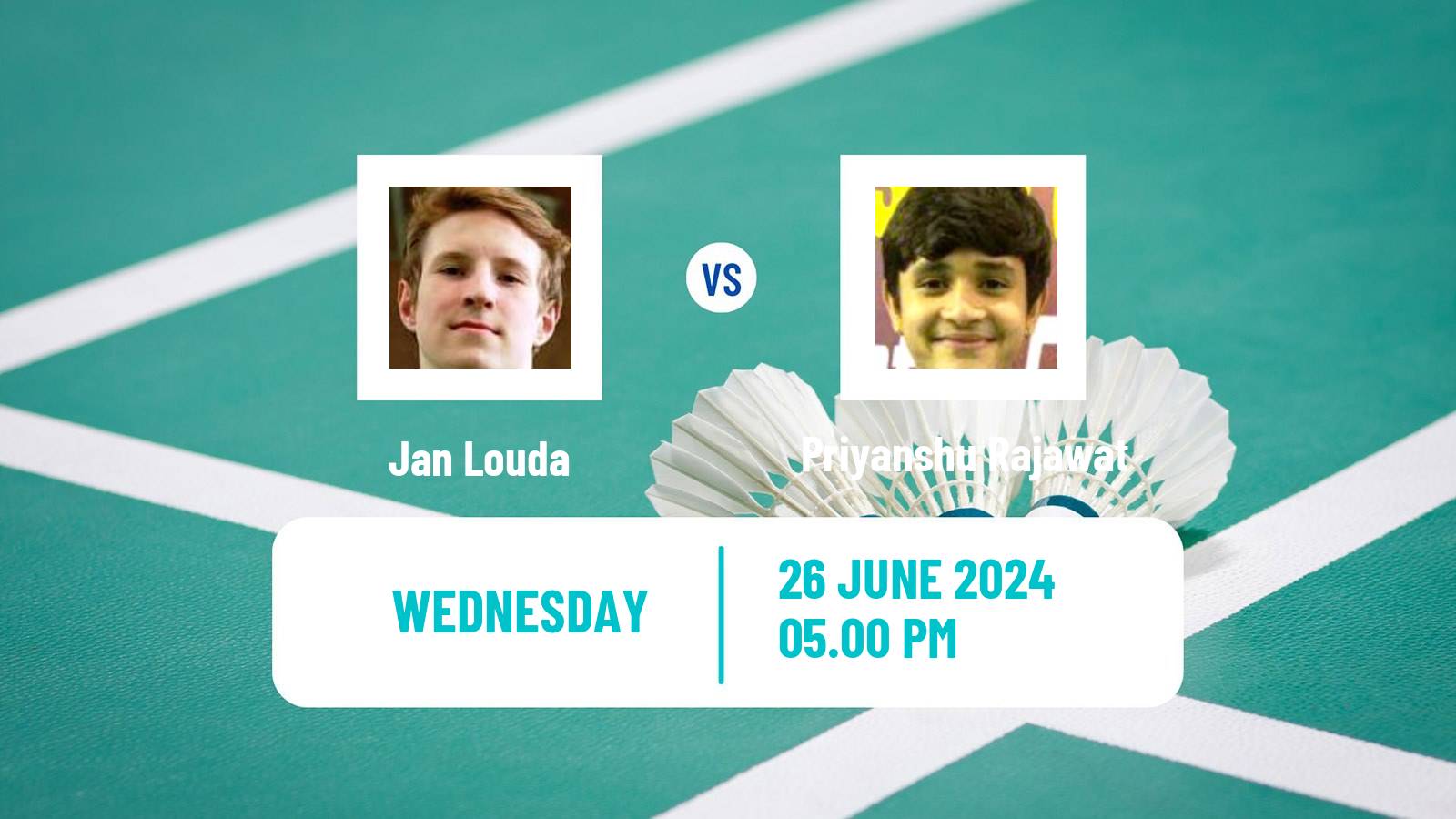 Badminton BWF World Tour Us Open Men Jan Louda - Priyanshu Rajawat