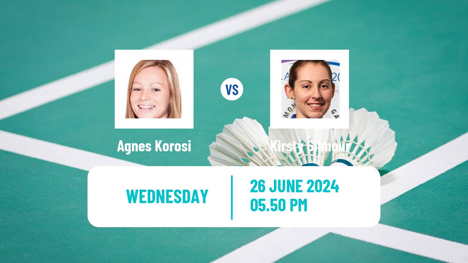 Badminton BWF World Tour Us Open Women Agnes Korosi - Kirsty Gilmour