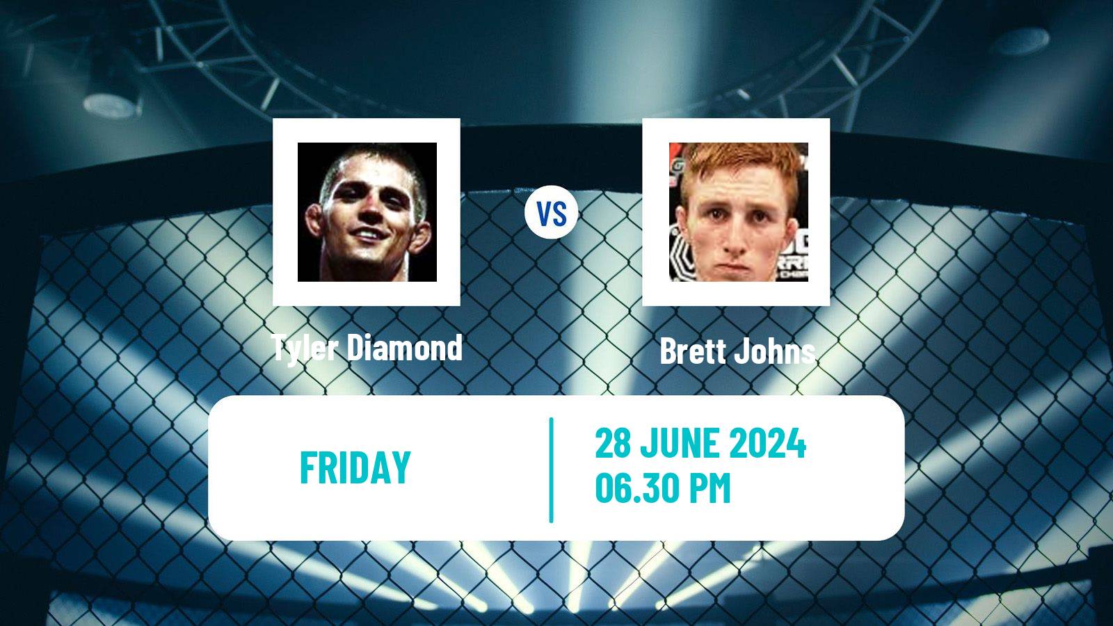 MMA Featherweight Pfl Men Tyler Diamond - Brett Johns