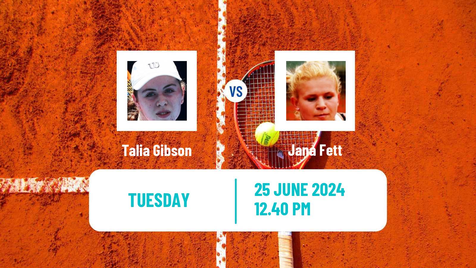 Tennis WTA Wimbledon Talia Gibson - Jana Fett