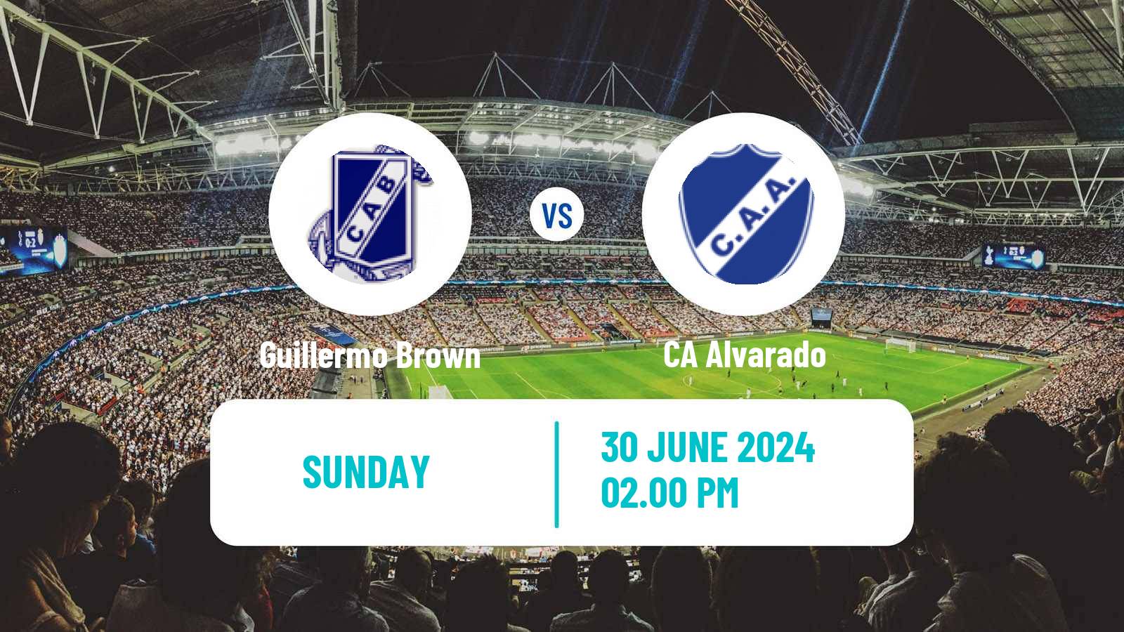 Soccer Argentinian Primera Nacional Guillermo Brown - Alvarado