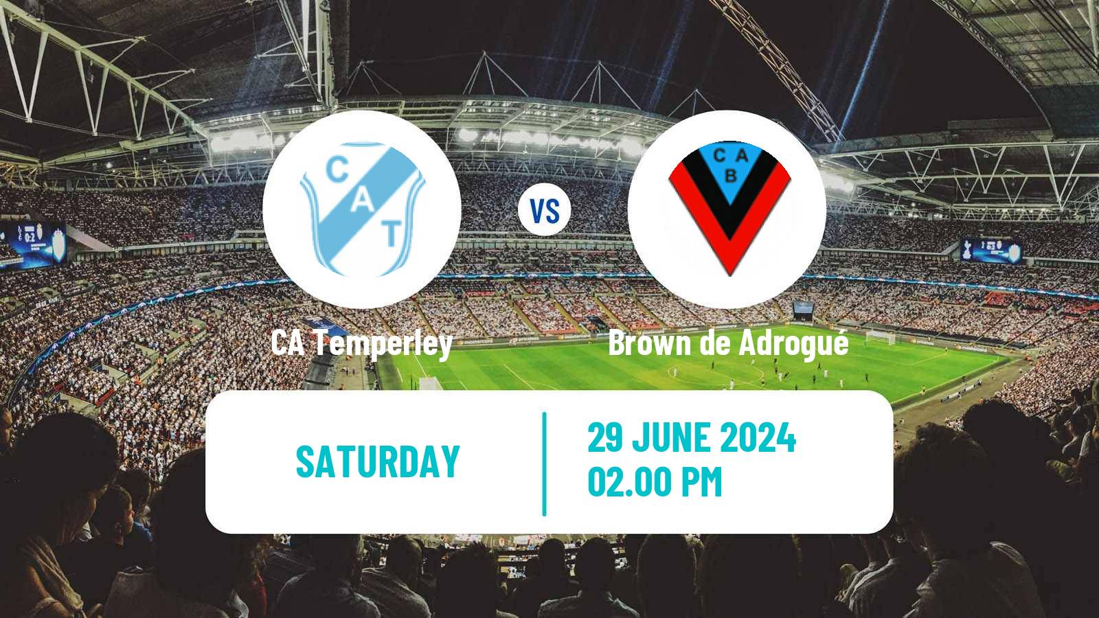 Soccer Argentinian Primera Nacional Temperley - Brown de Adrogué