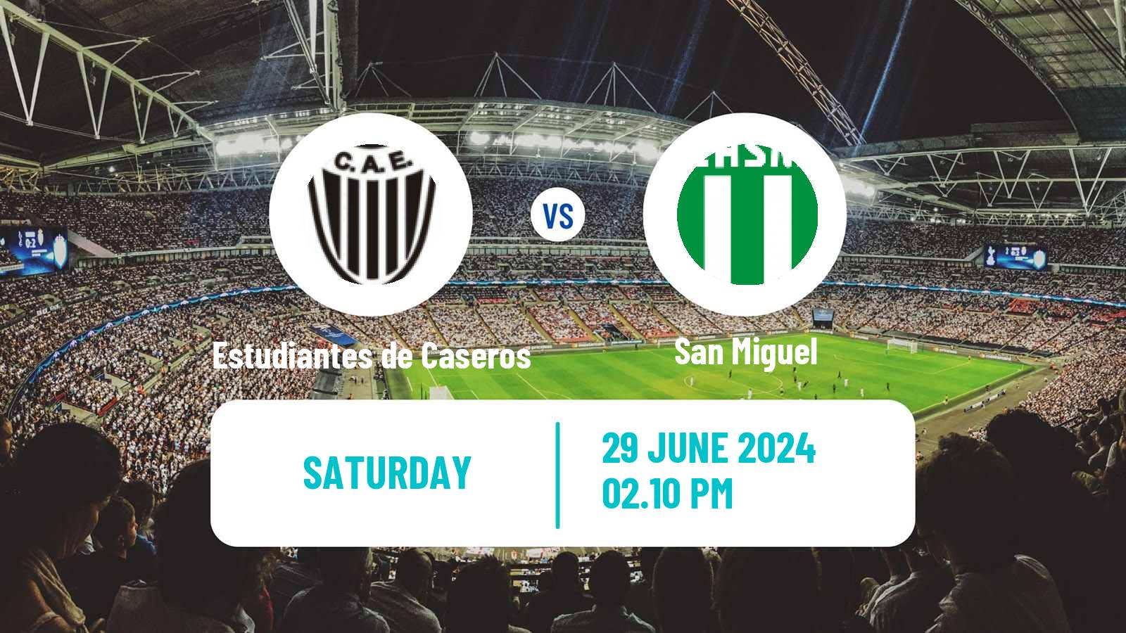 Soccer Argentinian Primera Nacional Estudiantes de Caseros - San Miguel