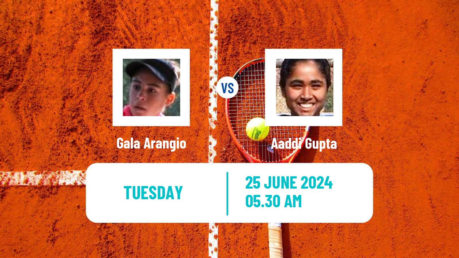 Tennis ITF W15 Monastir 24 Women Gala Arangio - Aaddi Gupta