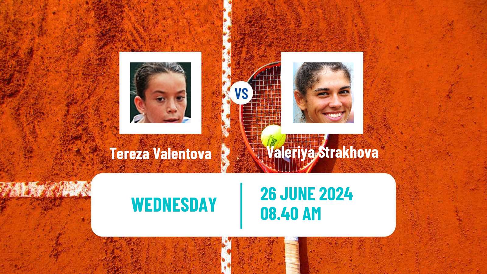 Tennis ITF W75 Doksy Stare Splavy Women Tereza Valentova - Valeriya Strakhova