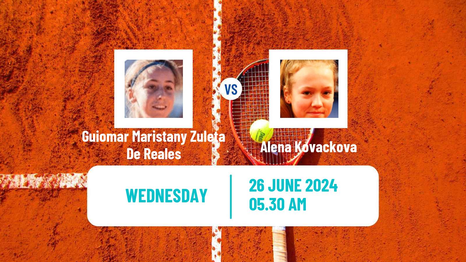 Tennis ITF W75 Doksy Stare Splavy Women Guiomar Maristany Zuleta De Reales - Alena Kovackova