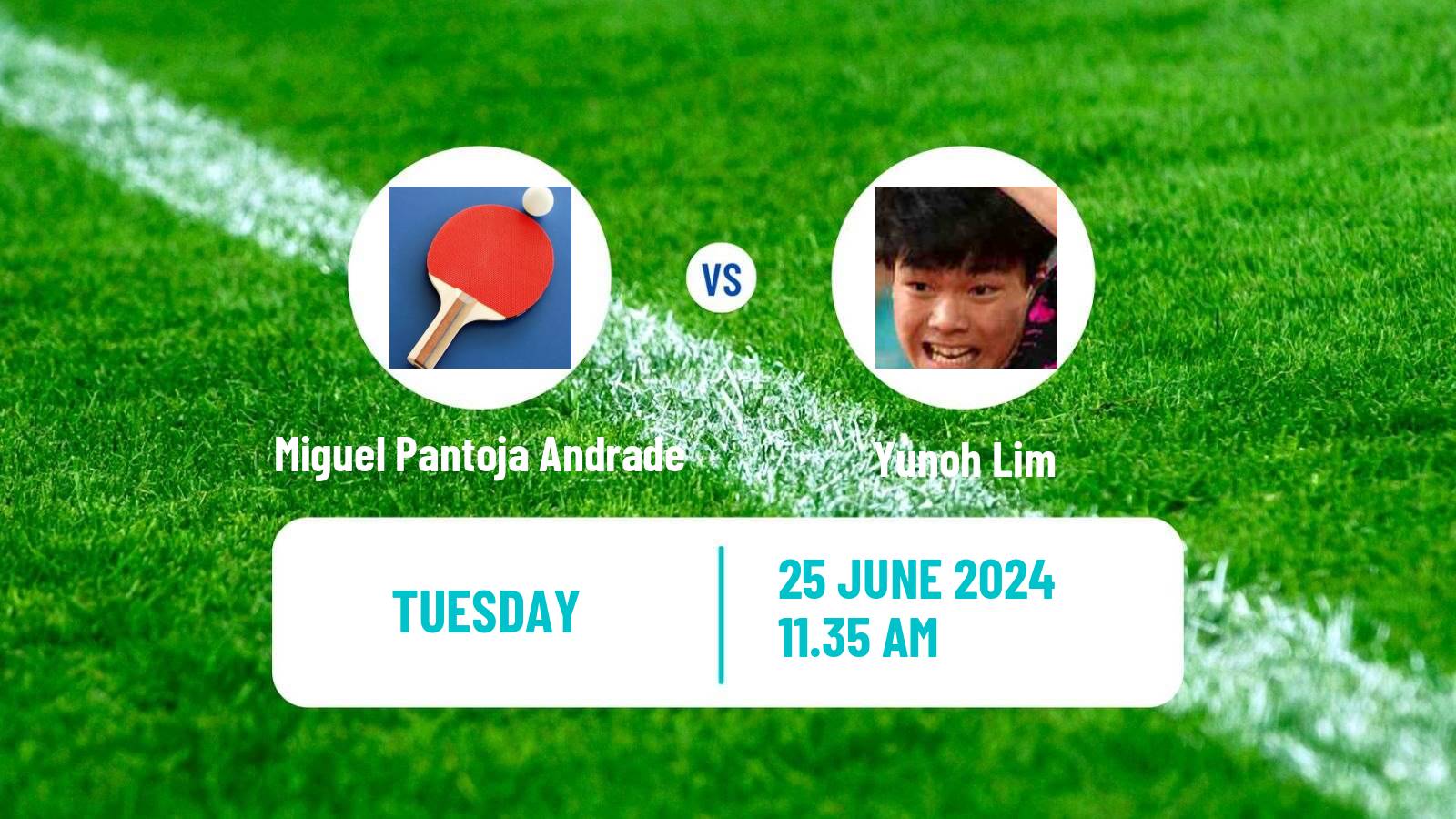 Table tennis Wtt Contender Tunis Men Miguel Pantoja Andrade - Yunoh Lim