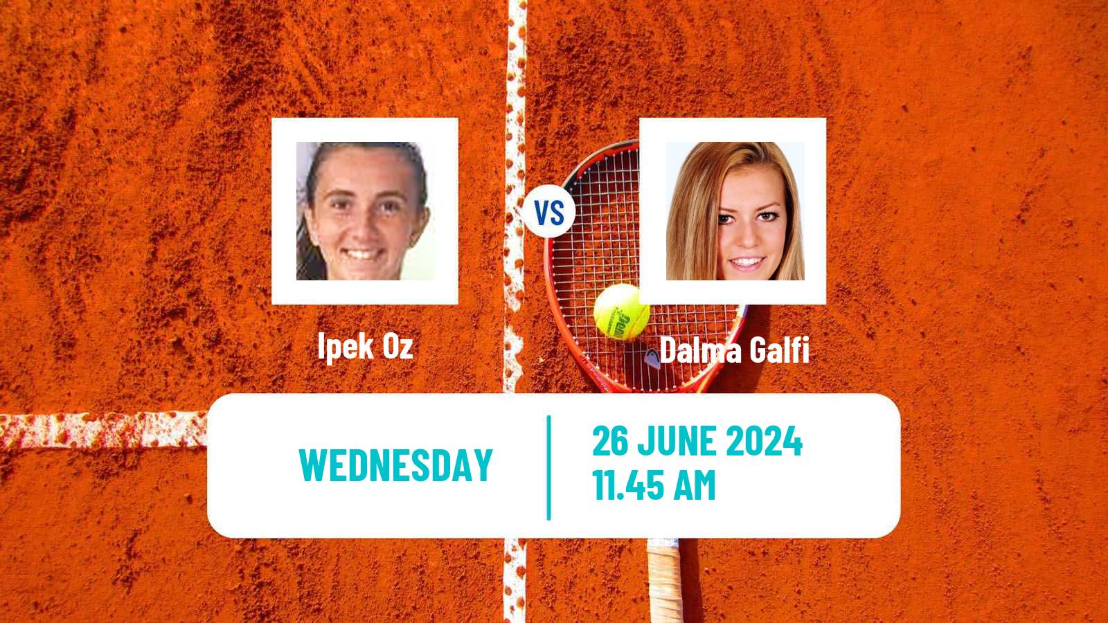 Tennis WTA Wimbledon Ipek Oz - Dalma Galfi