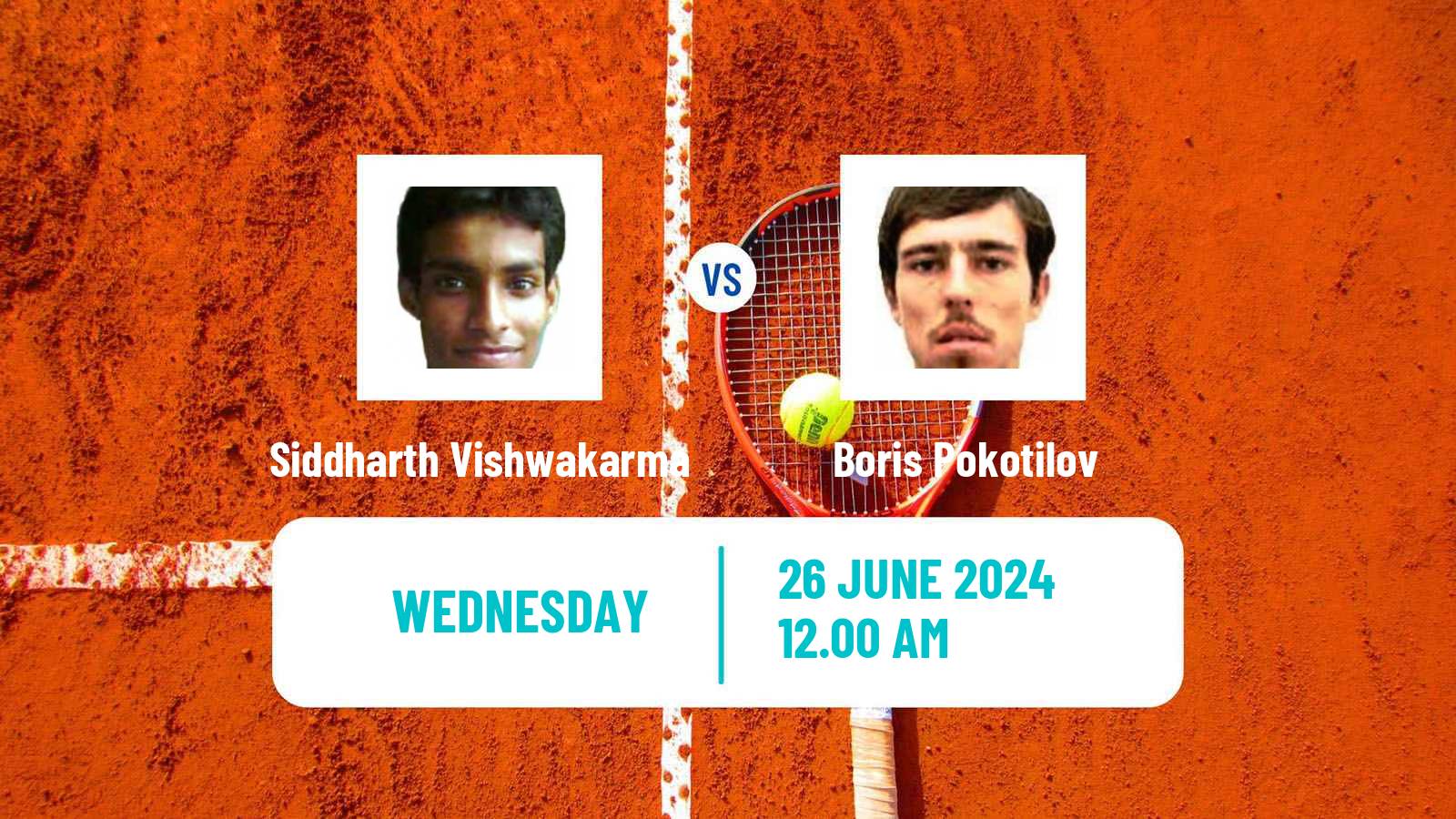 Tennis ITF M15 Ust Kamenogorsk Men Siddharth Vishwakarma - Boris Pokotilov