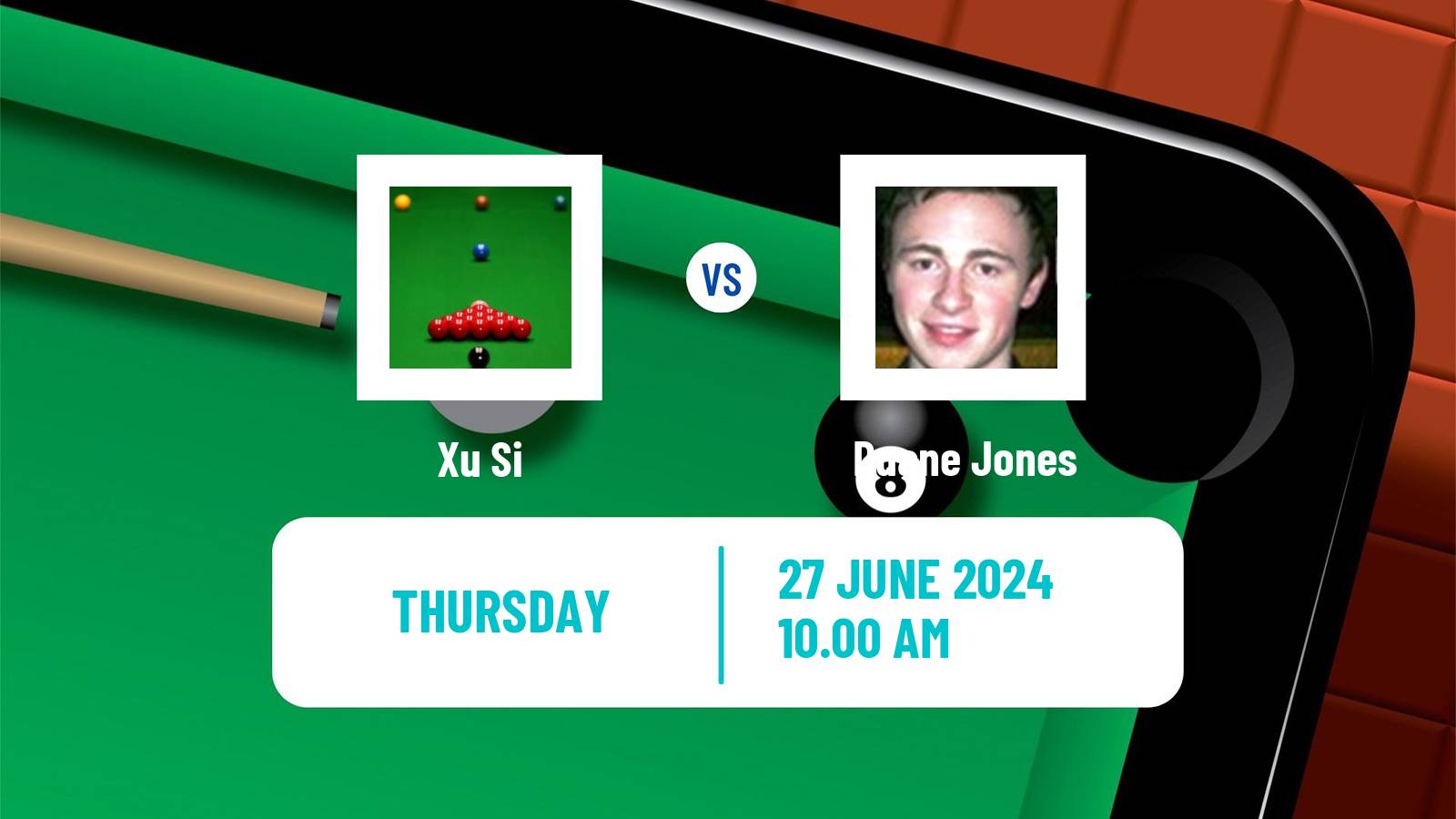 Snooker Championship League Xu Si - Duane Jones