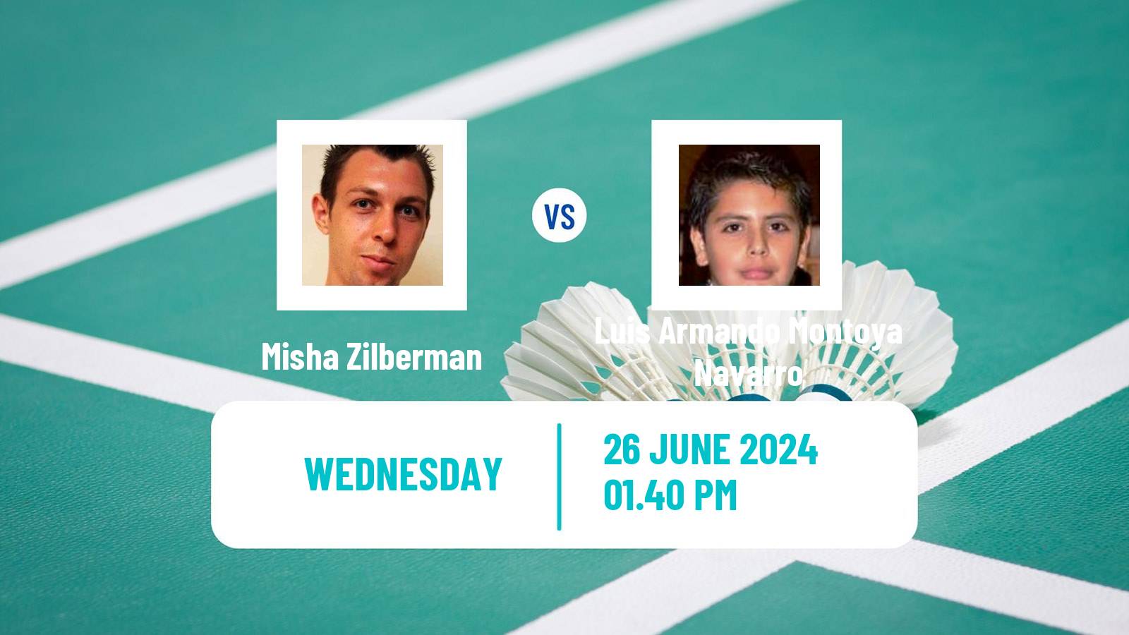Badminton BWF World Tour Us Open Men Misha Zilberman - Luis Armando Montoya Navarro