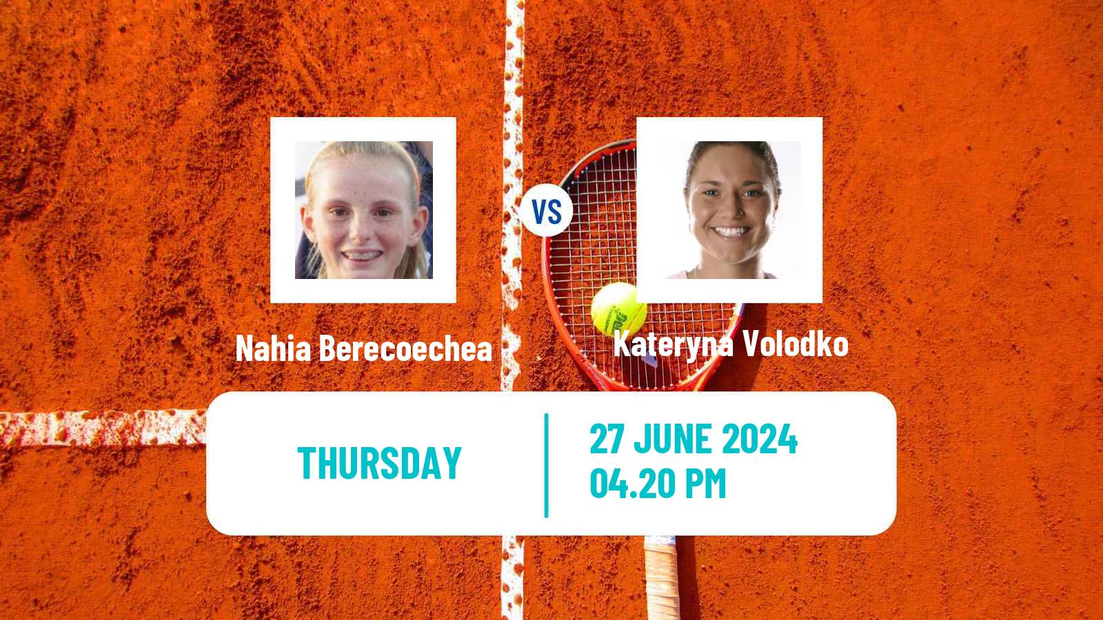 Tennis ITF W50 Palma Del Rio Women Nahia Berecoechea - Kateryna Volodko