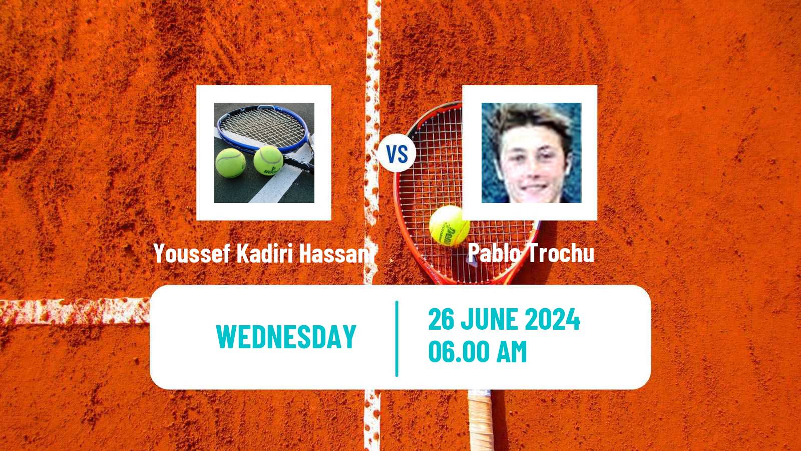 Tennis ITF M15 Tanger Men Youssef Kadiri Hassani - Pablo Trochu