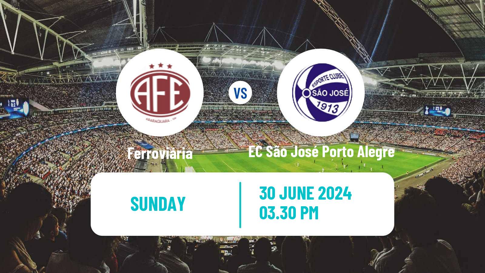 Soccer Brazilian Serie C Ferroviária - EC São José Porto Alegre