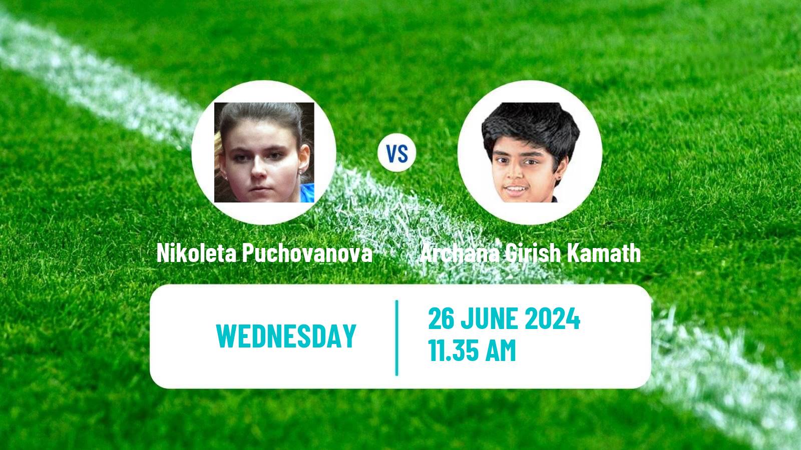 Table tennis Wtt Contender Tunis Women Nikoleta Puchovanova - Archana Girish Kamath
