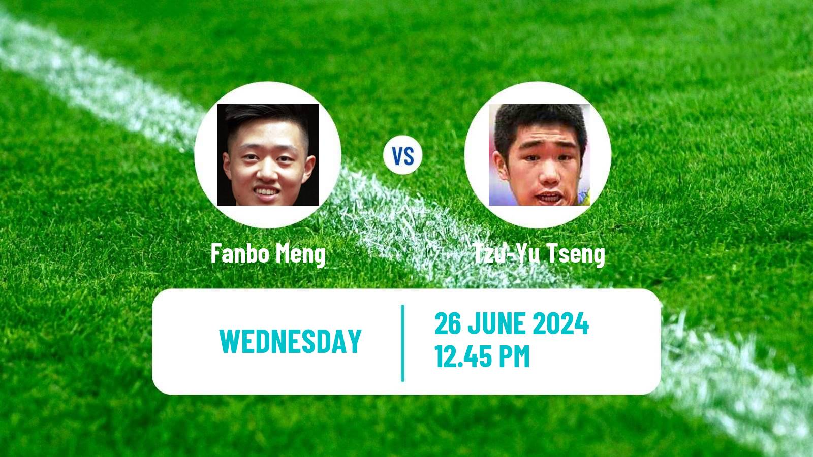 Table tennis Wtt Contender Tunis Men Fanbo Meng - Tzu-Yu Tseng